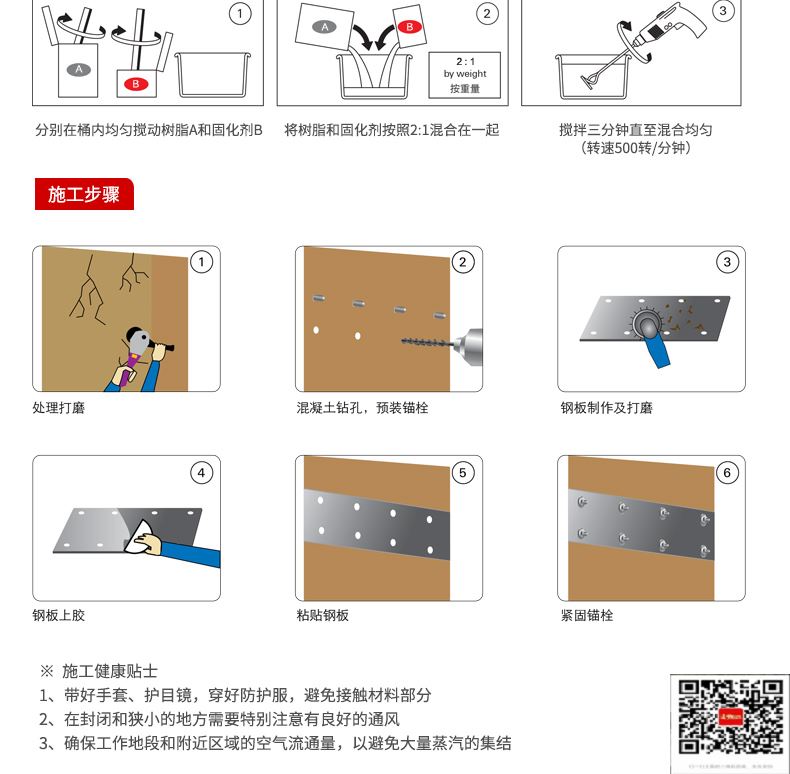 包钢福泉粘钢加固施工过程